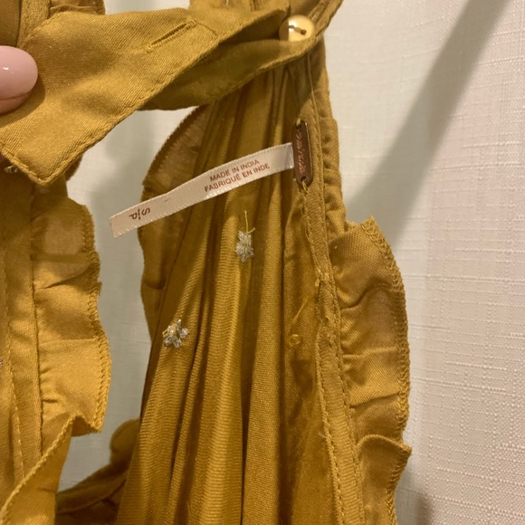 Free people yellow dreaming of you slip dress - Picture 4 of 4